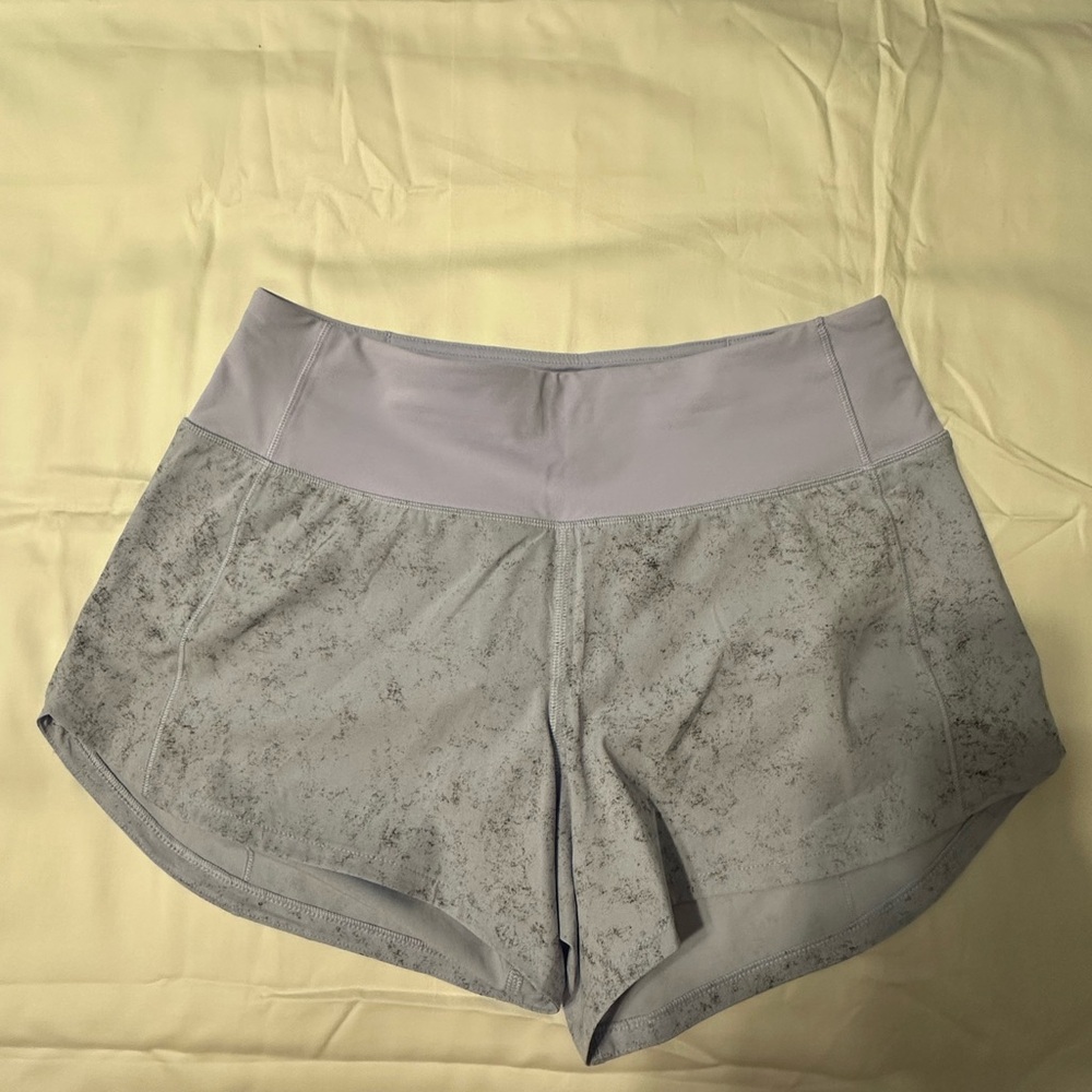 Lululemon Athletica Gray Athletic Shorts Lightweight Elastic Waist